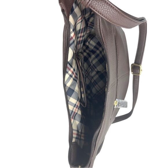 NWT GIANI BERNINI Horsebit-Detail Leather Hobo chocolate brown - Picture 6 of 6